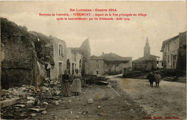 CPA AK Military Vitrimont - Appearance of the Main Street of the Village (362277)