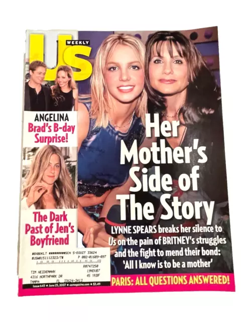 US Weekly Magazine June 2007 Britney Spears Jennifer Aniston Angelina Jolie