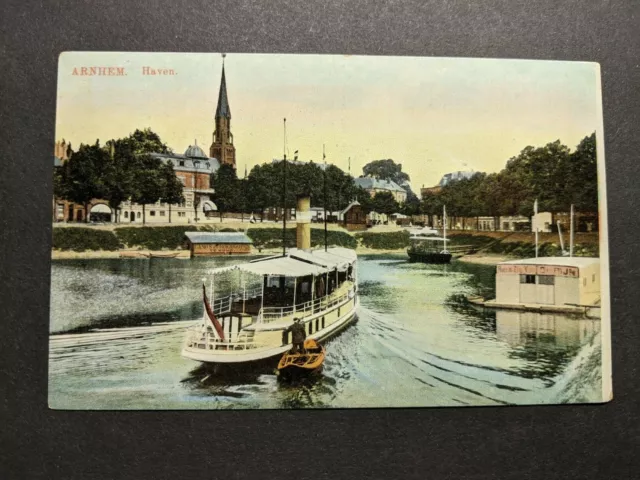 German Steamer HAVEN, ARNHEM, GERMANY Naval Cover unused postcard