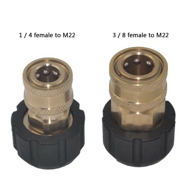 Adaptateur fiable 14 38 Quick Connect femelle vers M22 pour lave-linge sous pres