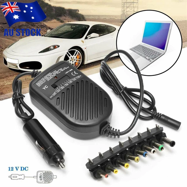 Universal 80W Car Auto Charger Power Supply Adapter For Laptop Notebook +8 Tips