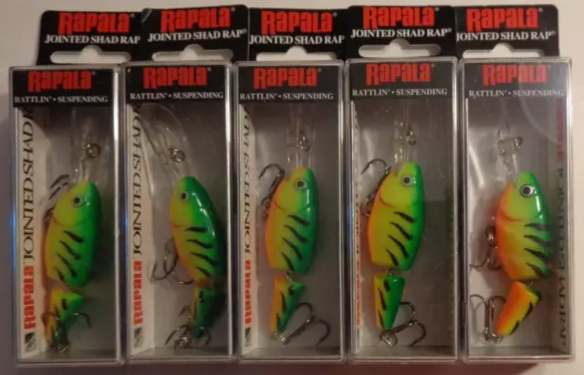 FISHING LURES RAPALA RATTLIN RAP RNR 4 cm FT (Fire Tiger) color
