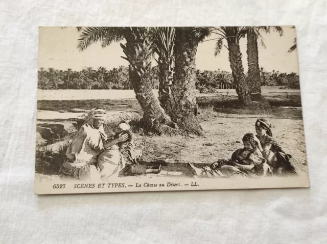 Cpa Carte postale Afrique 6527 Scènes et types La Chasse au Désert