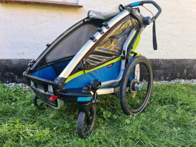 Thule Chariot Sport 1, Fahrradanhänger, grün/blau