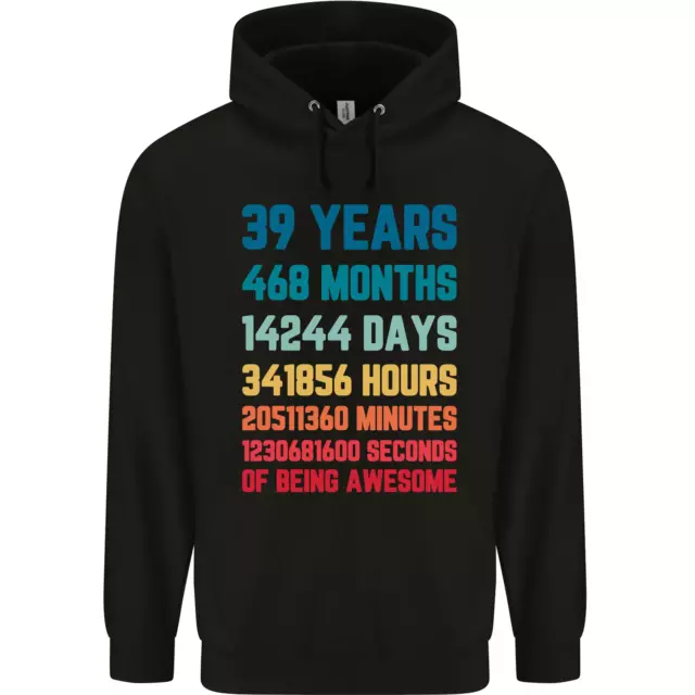 39th Cumpleaños 39 Años Hombre Sudadera