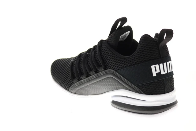 Puma Axelion LS 19438405 Mens Black Mesh Lace Up Athletic Running Shoes 6