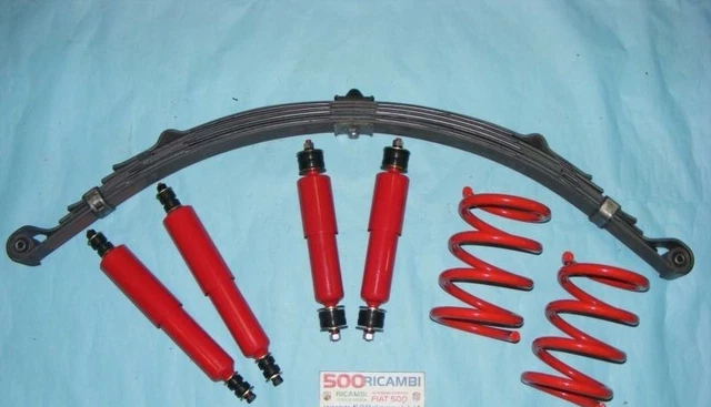 FIAT 500 F/L/R Kit Assetto Ribassato Da 19 Balestra 6 + Molle + 4 ...