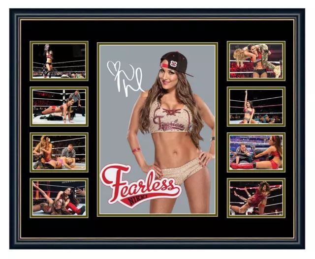 Wwe Nikki Bella Signed Limited Edition Framed Memorabilia