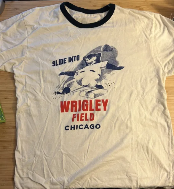 Chicago Cubs Vintage “Slide into Wrigley” Shirt