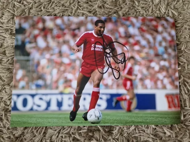 John Barnes Signed 12x8 Liverpool Football Photo, Anfield *COA*