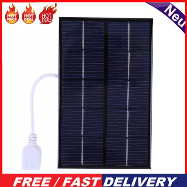 USB Solar Panel Outdoor 5W 5V Polysilicon + Epoxy Travel DIY Solar Charger