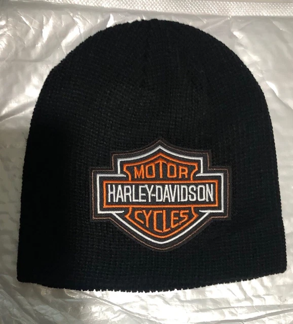 Bonnet Lidl Noir Logo - Tricot Grosse Côte Homme Taille Unique Vintage