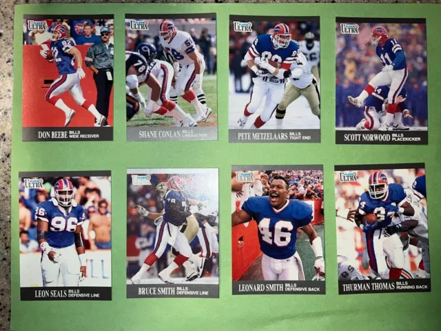 1991 Fleer Ultra Base Football Cards You Choose 1-298 Nfl Card Free Shipping