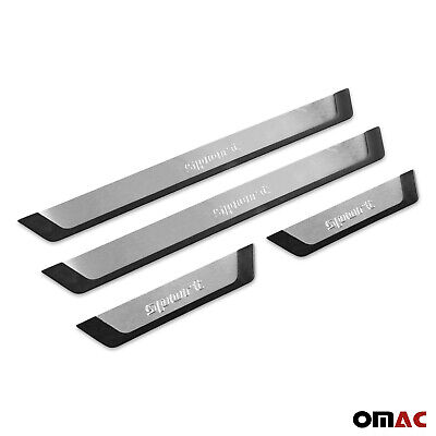 Chrome Door Sill Cover Plate Fits Ford Maverick 2022 S.Steel 4 Pcs 3