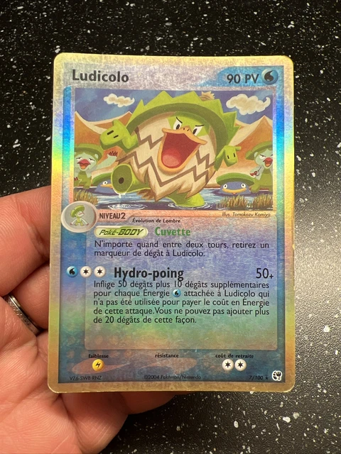 Rare Pokemon Ludicolo Card Reverse 7/100 Ex French Sandstorm Vf fr