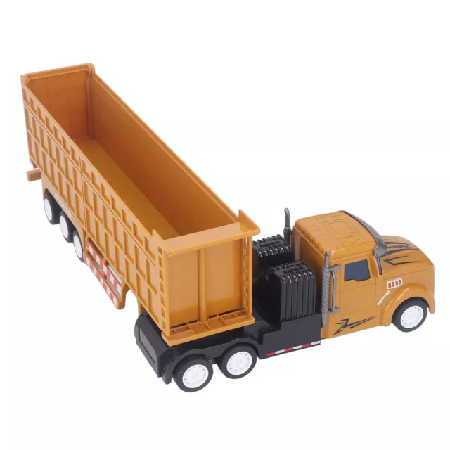(Long Head)BROLEO Dump Trailer Model Kids Inertial Truck Good Simulation For