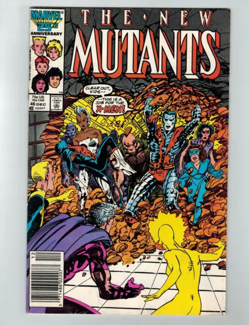 X-Men The New Mutants #46 Comic Book December 1986 Marvel Comics