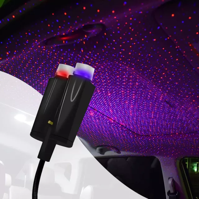 USB Auto Innenraum Dach Atmosphäre Led Sternenhimmel Lampe Projektor Star  Nachtlicht Auto Dekoration Kits