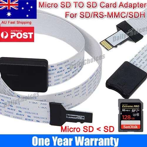 Micro SD TO SD Memory Card Extension Cable Adapter Extender Converter