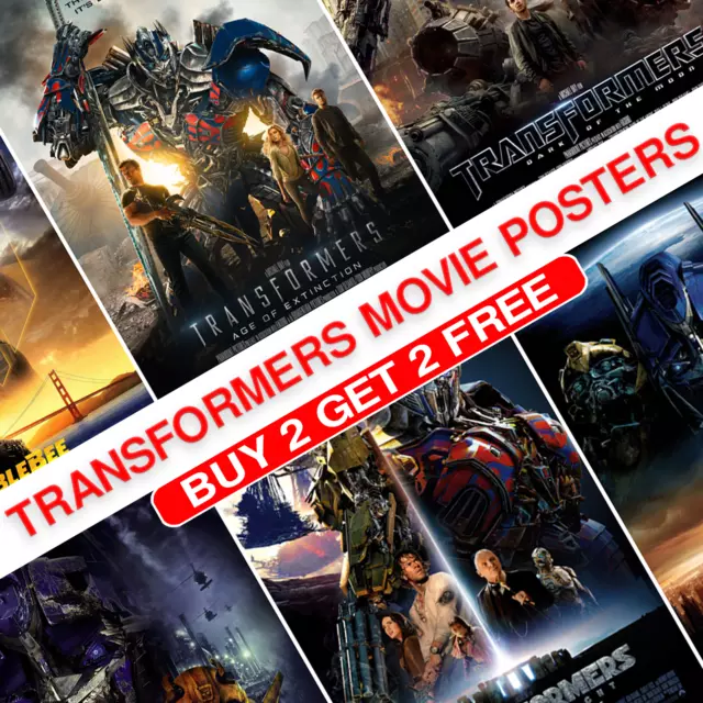 Transformers Movie Poster Film Print Picture Gift Game Movie Series Home A4 A3