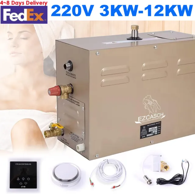 3KW 4,5KW 6KW 7KW 9KW 12KW generador de sala de vapor baño sauna máquina 220V
