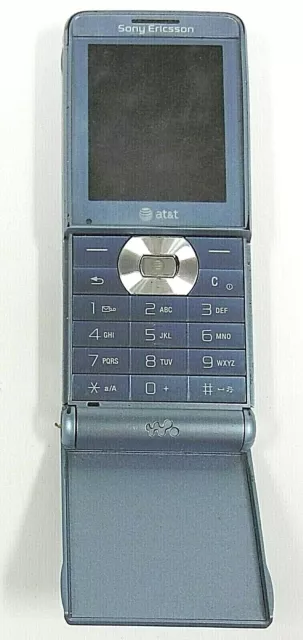 Sony Ericsson Walkman W350a - Ice Blue ( AT&T ) Rare Cellular Phone - Bundled 2