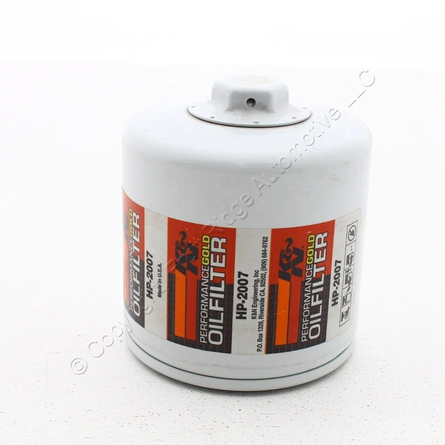 K&N Oil Filter Performance Gold For 90-95 Corvette 85-93 Jeep Cherokee HP-2007