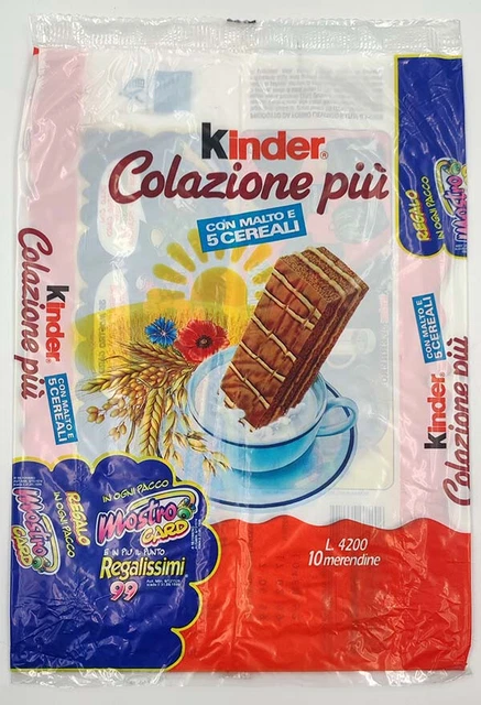 incarto LE MOSTRO CARD sorpresine confezione wrapping merendine Kinder Colzione