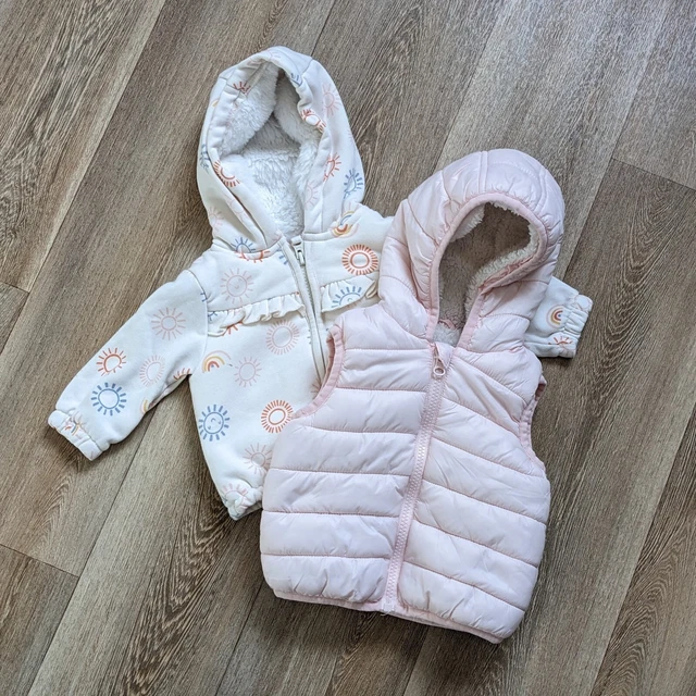 Baby Girls 3-6 Months Coat Gilet Hoody Clothes Bundle