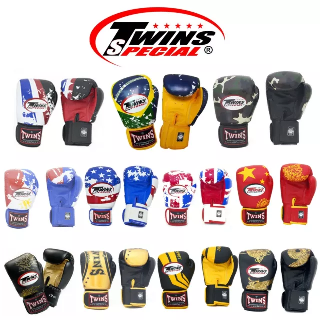 Twins Special Muay Thai Fancy Boxing Gloves FBGV Size 8 10 12 14 16 oz