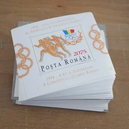 1994 Rumänien; 200 Blocks Olympia, Bl. 291, postfrisch/MNH, ME 800,-