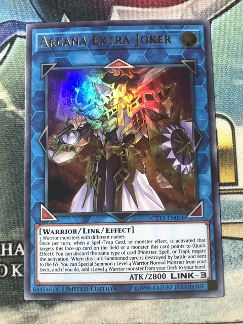 Yugioh! Card - CT15-EN006 - ARCANA EXTRA JOKER (Ultra Rare Holo) - NM x1