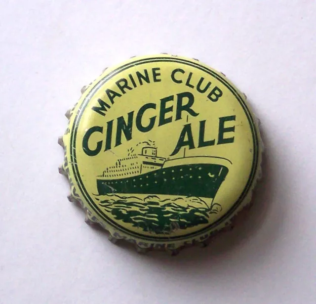 Marine Club Ginger Ale Soda Bottle Cap Victoriaville Nice Pop Bottle Cap Crown