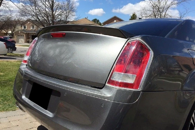 Rear trunk lip spoiler For Lancia Thema MK2 11-14 Black Gloss Trim Cover Wing