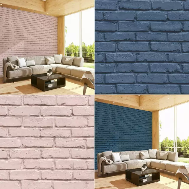 AS Creation Realistic 3D Brick Wall Stone Feature Wallpaper Rustic Effect Vinyl