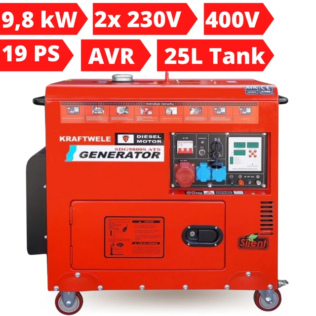 Notstromaggregat 2000W Benzin - 6.5HP Inverter Generator Leise 68dB Für Camping
