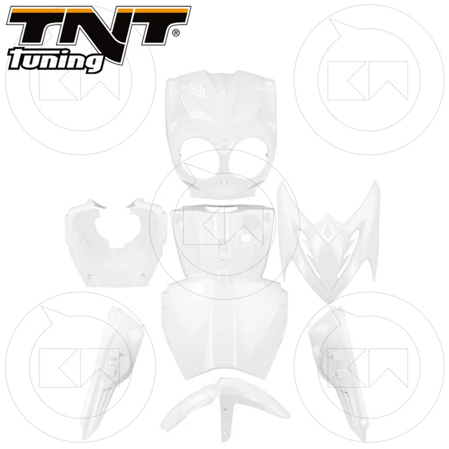 Lot De 4 Protège-carénage (sliders) Blancs Pour MBK/Yamaha Stunt 50 - Tampons De Protection