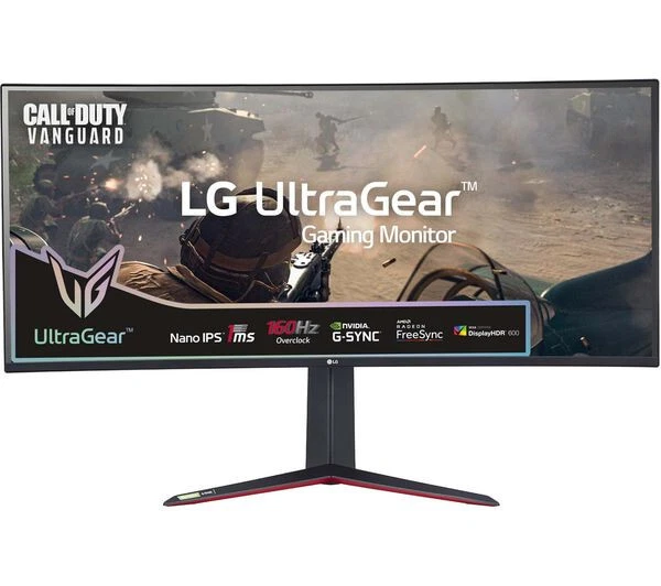 Lg Ultragear 38Gn950-B Quad Hd 1600P 38" Curved Nano Ips Gaming Monitor 1Ms Hdmi