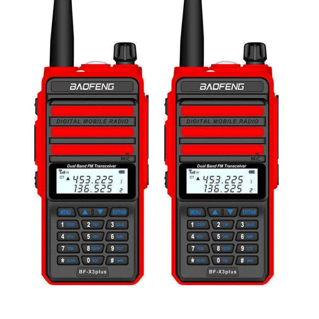 1/2Sk Baofeng Uv-X3 Plus Dual Band Vhf/Uhf 2M/70Cm Walkie Talkie Hand Funkgeräte