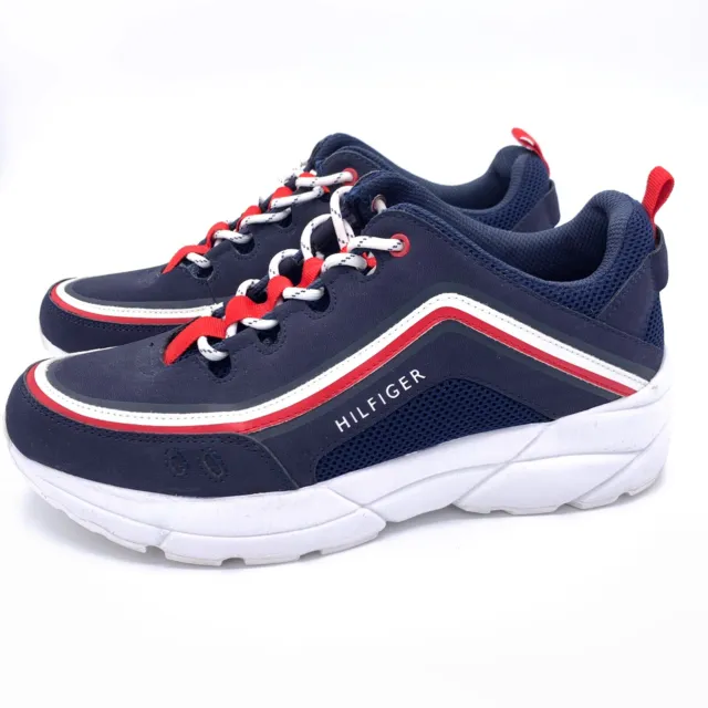 Tommy Hilfiger Men's Size 9 Essi Athletic Sneaker Shoes Red-White-Blue 🇺🇸