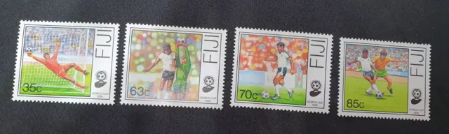 FIJI STAMPS QEII SG 798-801, 1990 World cup set, Not hinged MINT