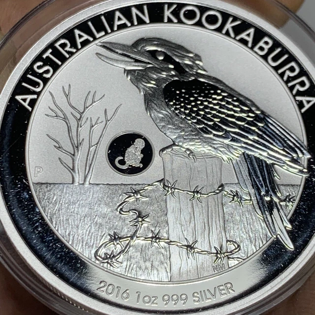 2016 AUSTRALIAN SILVER KOOKABURRA Monkey Privy 1 OZ BU