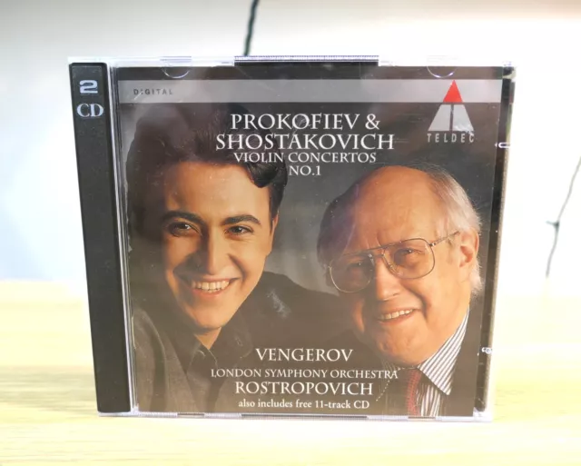 Maxim Vengerov *SIGNED* Prokofiev & Shostakovich Rostropovich Teldec CD