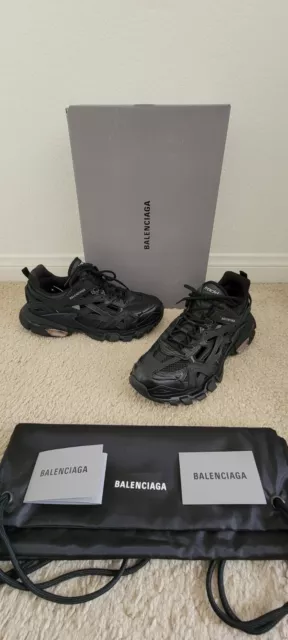 BNIB 100% Auth Balenciaga Track 2 Sneakers Black Shoes Sz: 43/10 Gorgeous