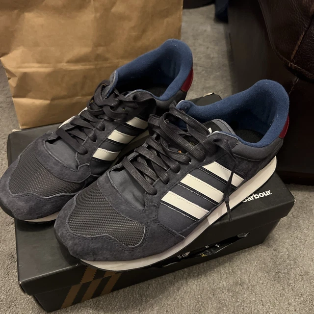 ADIDAS ORIGINALS BARBOUR ZX555 Grey Navy very rare UK9.5 175.00 PicClick UK