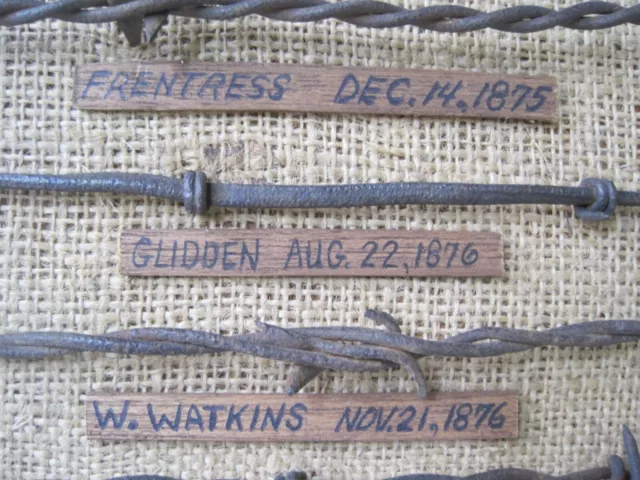 Barbed Wire Collection On Board Burlap 1868-1883 3