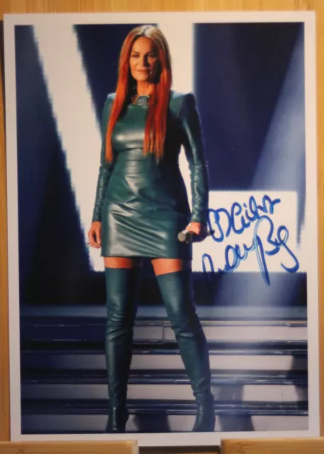 Andrea Berg Orig Autogramm signiert Musik Schlager sexy Leder - Foto 13 x 18