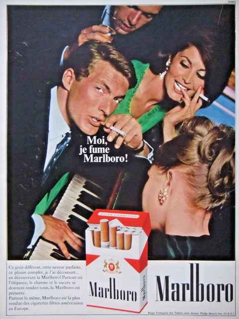 Publicité De Presse 1966 Moi Je Fume Cigarette Marlboro Licence Philip Morris