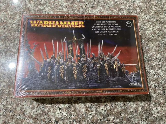 Warhammer Dark Elf Warriors Plastic OOP Games Workshop Citadel New Sealed