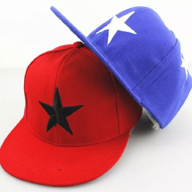 Toddler Boys Girls Star Pattern Baseball Cap Snapback Casual Sport Sun Visor Hat 2